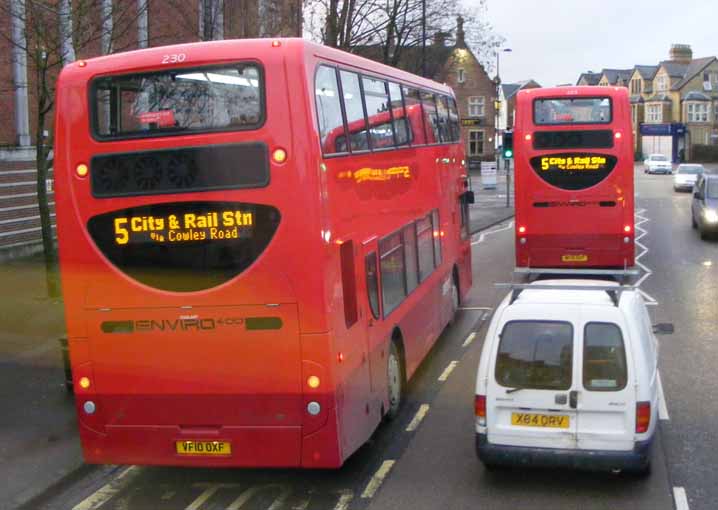 Oxford Bus Company Scania N230UD Alexander Dennis Enviro400 230 & 223